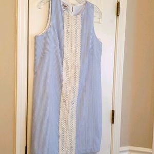 Seersucker sheath dress